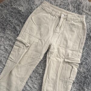 SHEIN Beige Cargo Pants